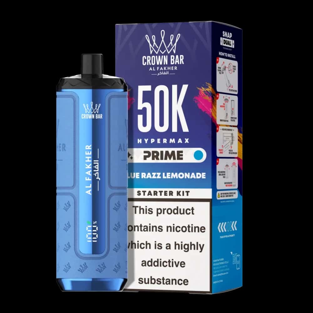 Al Fakher 50k Hypermax Prime Vape Kit Box of 5