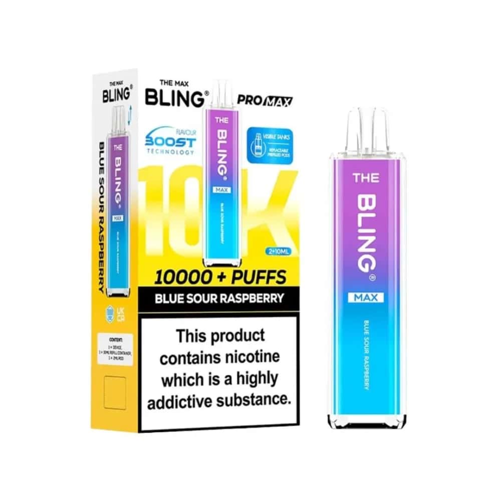 The Crystal Bling Pro Max 10k Vape Kit Box of 5