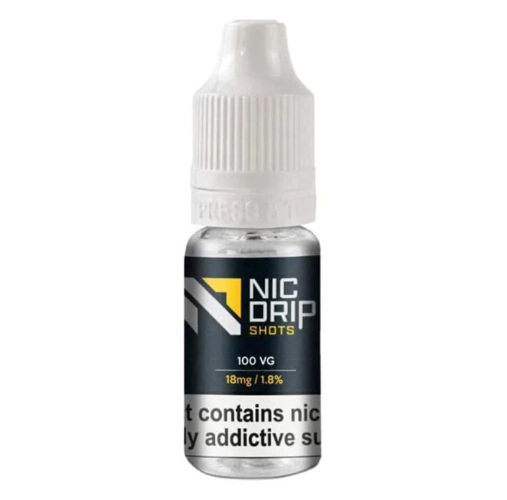 Nic Drip 100VG/18mg Nic Shots - Box of 100