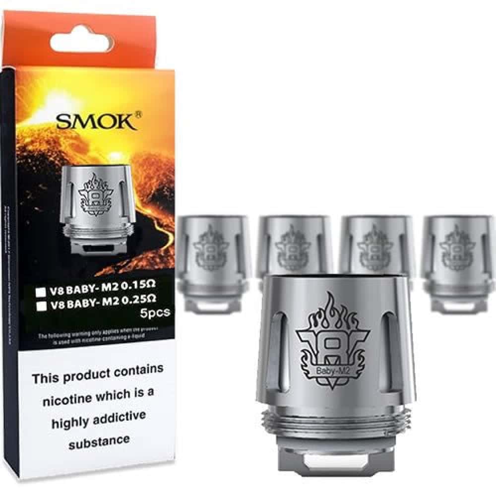 Smok V8 Baby - M2 0.25 ohm Dual Coil - (5pack)