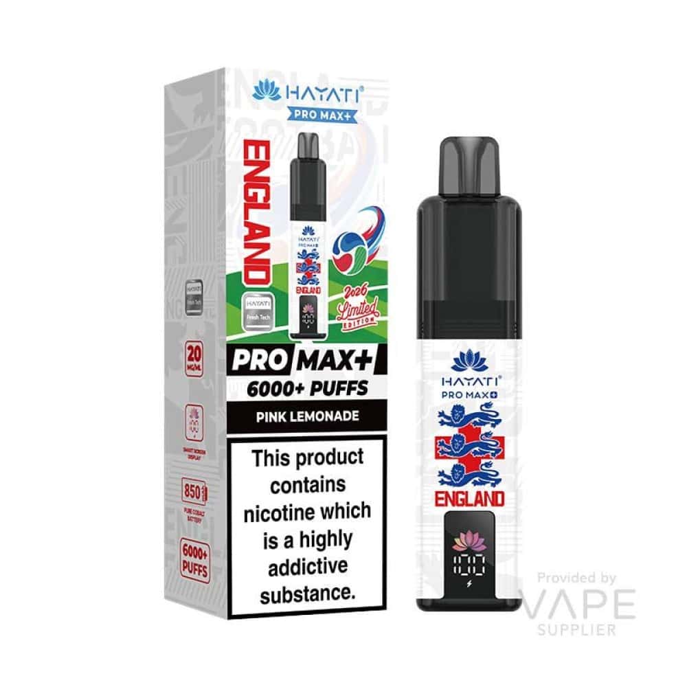 Hayati Pro Max+ 6K World Cup Edition (England) Prefilled Pod Kit