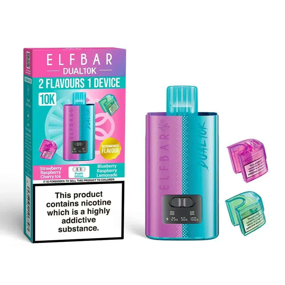 Elf Bar Dual 10K Prefilled Vape Kit Box of 5