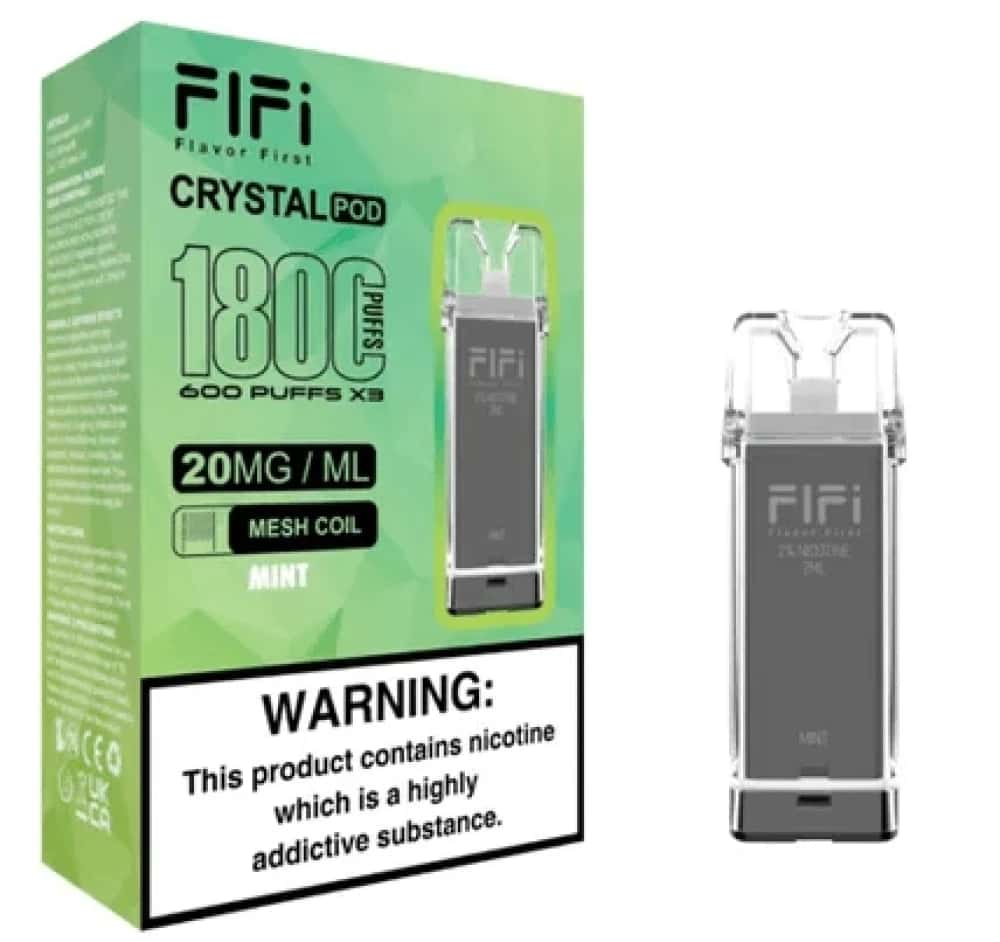 Flfi Crystal Replacement Vape Pods 1800 Puffs Pack of 3