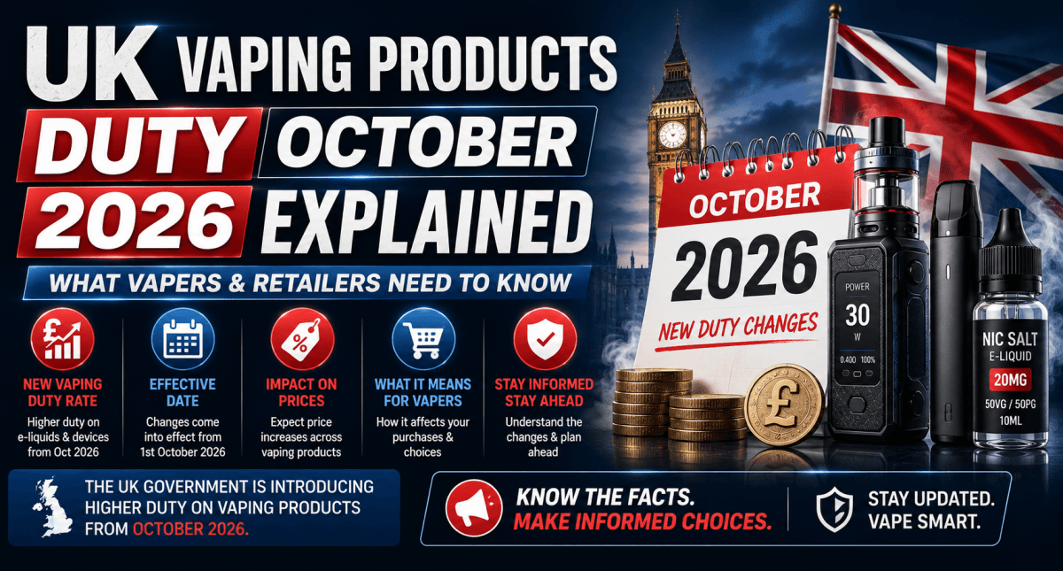 UK Vaping Products Duty October 2026 Explained