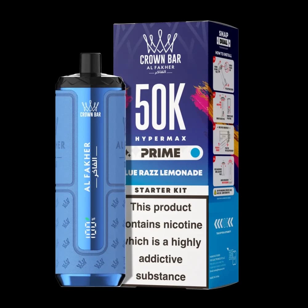 Al Fakher 50k Hypermax Prime Vape Kit Box of 5