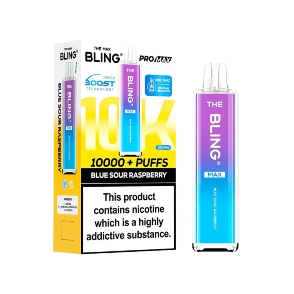 The Crystal Bling Pro Max 10k Vape Kit Box of 5