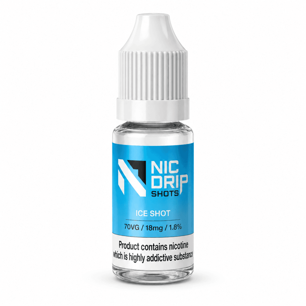 Nic Drip 70VG/18mg Ice Shots - Box of 100