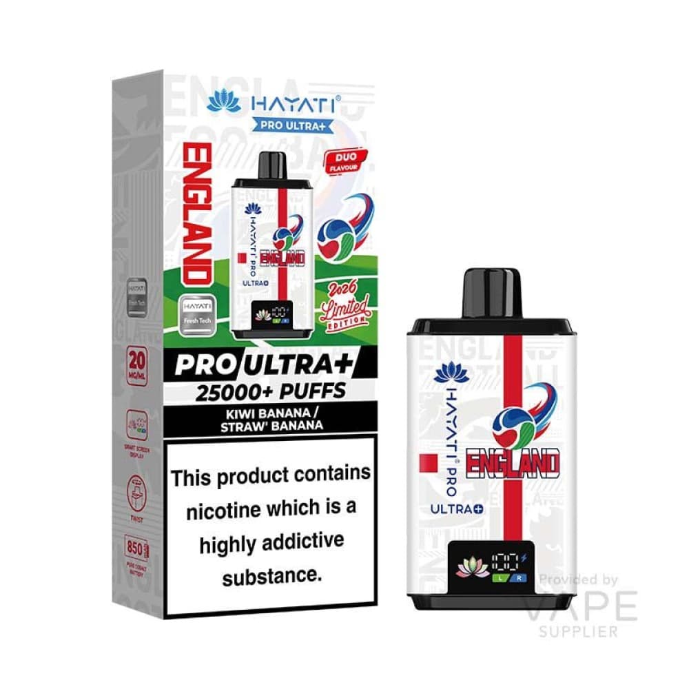 Hayati Pro Ultra+ 25K World Cup Edition (England) Prefilled Pod Kit