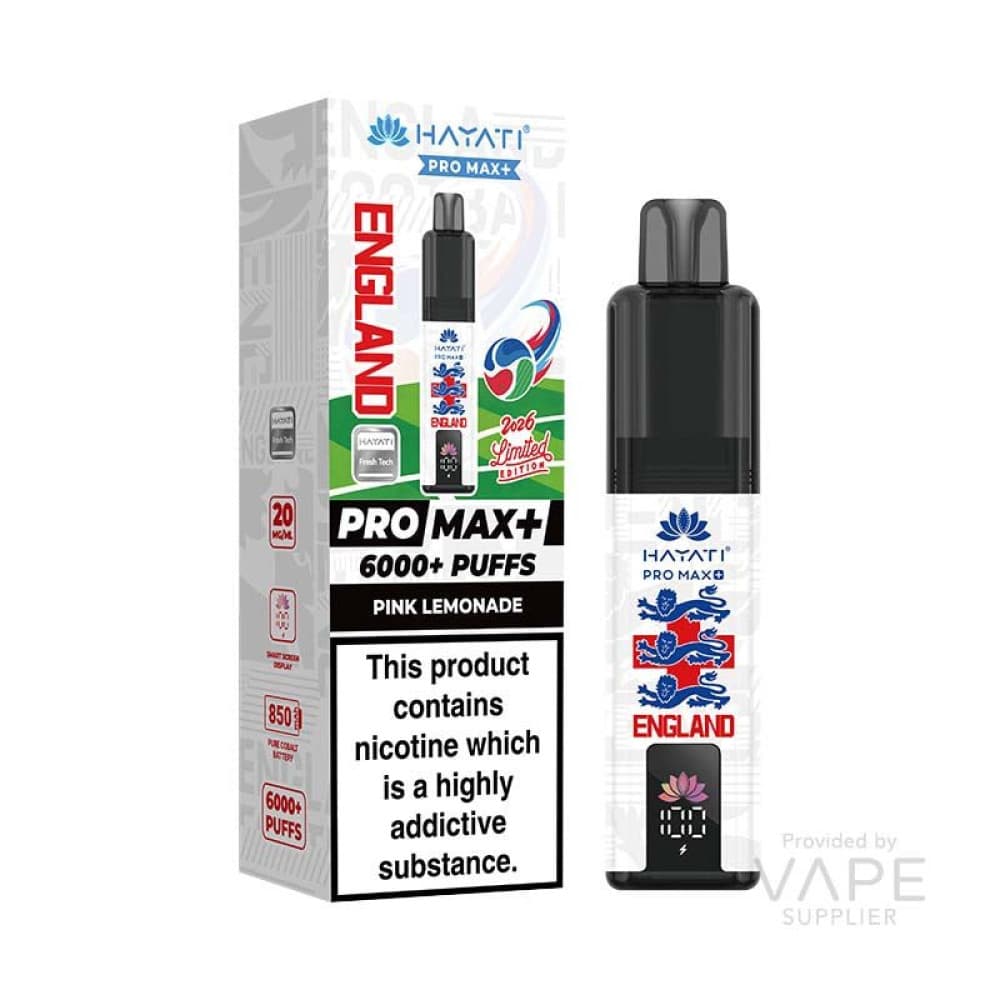 Hayati Pro Max+ 6K World Cup Edition (England) Prefilled Pod Kit