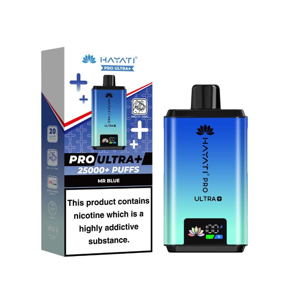  Mr Blue Hayati Pro Ultra Plus 25k Vape Kit Box of 5