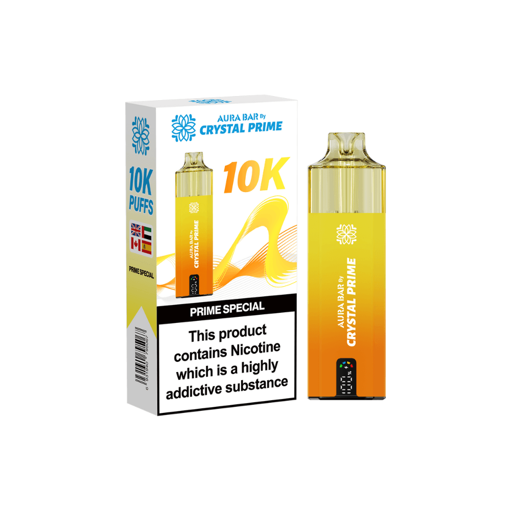  Prime Special Crystal Prime Aura Bar 10k Vape Kit Box of 5