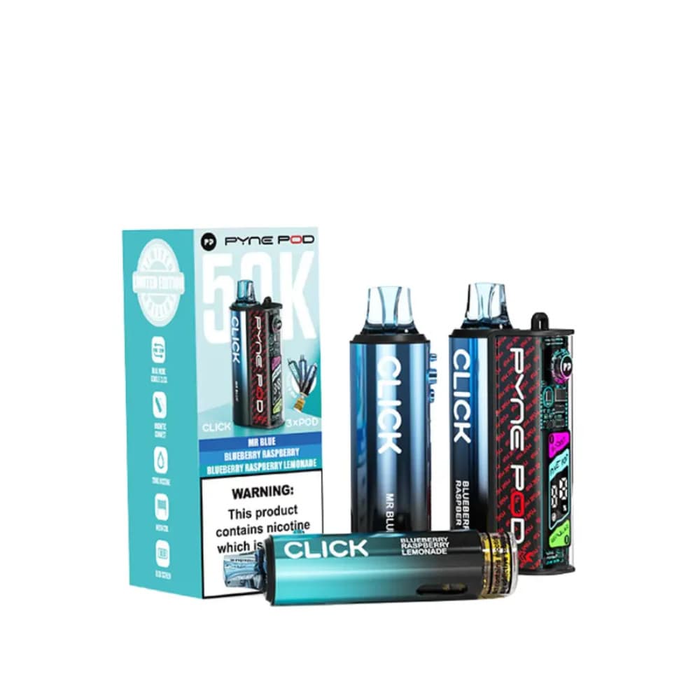  Blue Edition Pyne Pod Click 50k Vape Kit Box of 5
