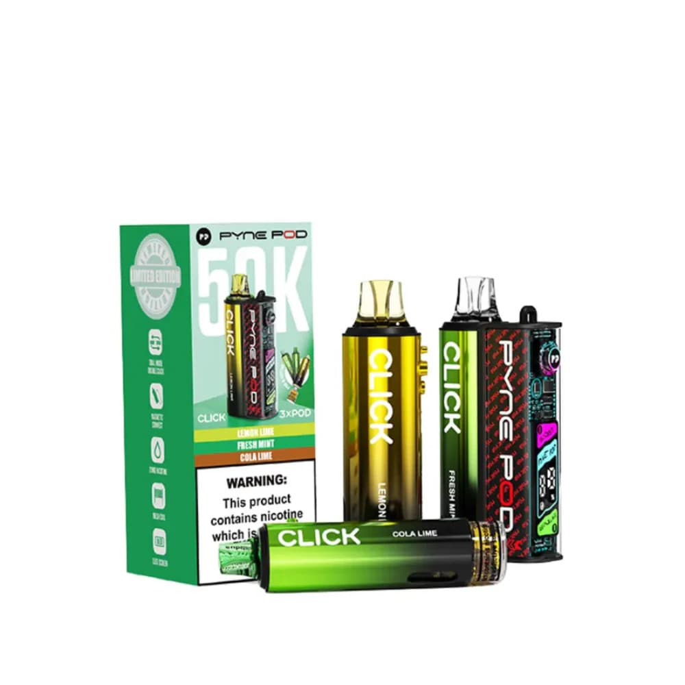 Green Edition Pyne Pod Click 50k Vape Kit Box of 5