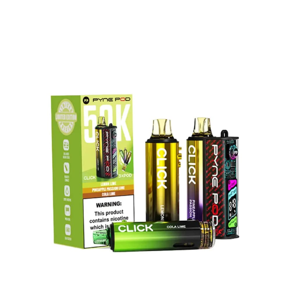  Lime Edition Pyne Pod Click 50k Vape Kit Box of 5