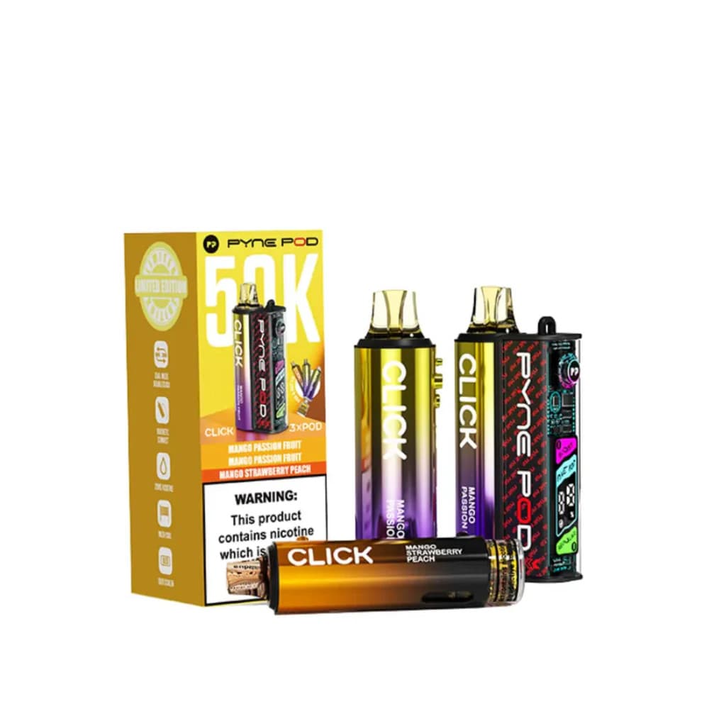  Mango Edition Pyne Pod Click 50k Vape Kit Box of 5