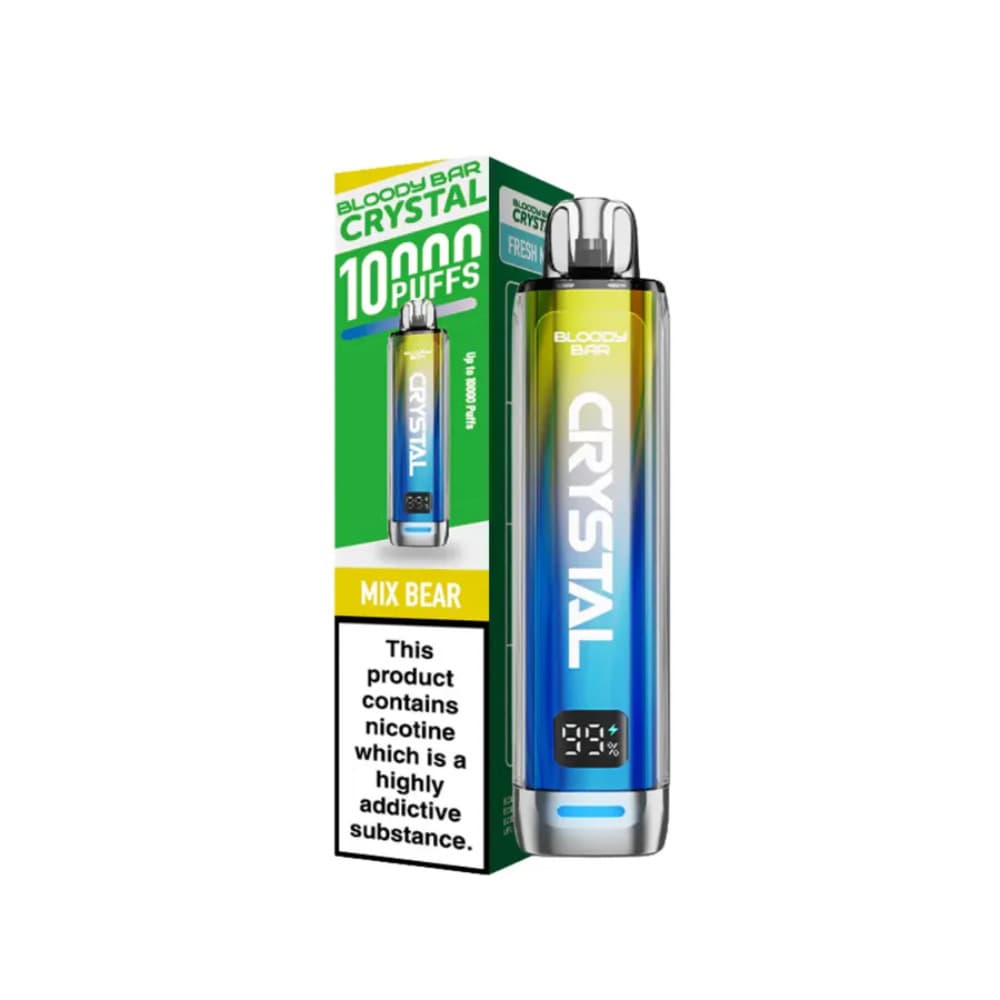  Mix Bear Bloody Bar Crystal 10k Vape Kit Box of 5