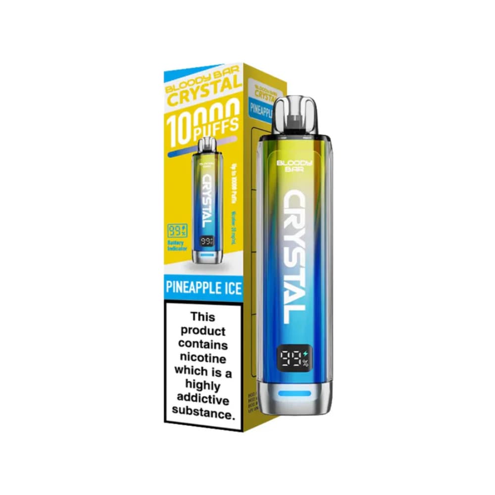  Pineapple Ice Bloody Bar Crystal 10k Vape Kit Box of 5