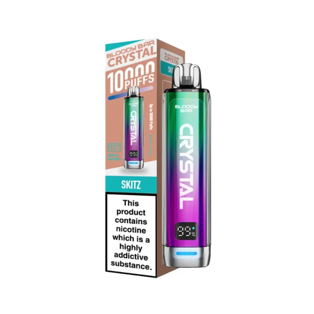  Skitz Bloody Bar Crystal 10k Vape Kit Box of 5