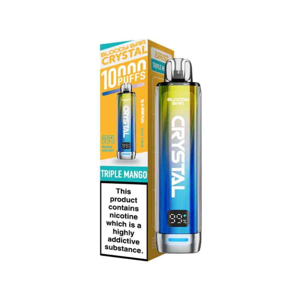 Triple Mango Bloody Bar Crystal 10k Vape Kit Box of 5