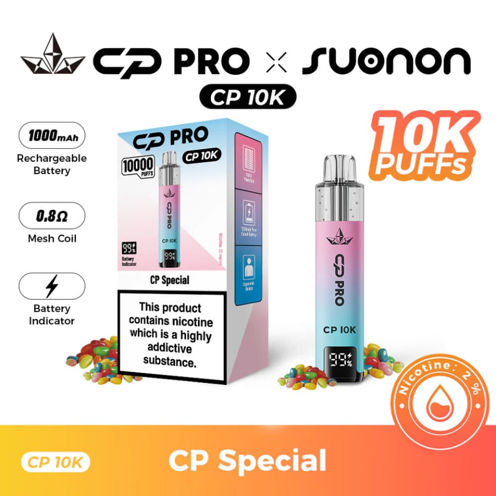  CP Special Crystal Pro CP 10k Vape Kit Box of 5
