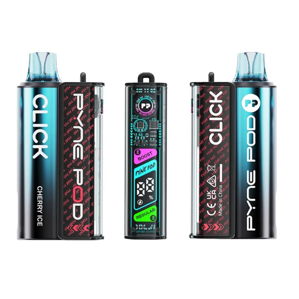  Cherry Ice Pyne Pod Click 10k Vape Kit Box of 5