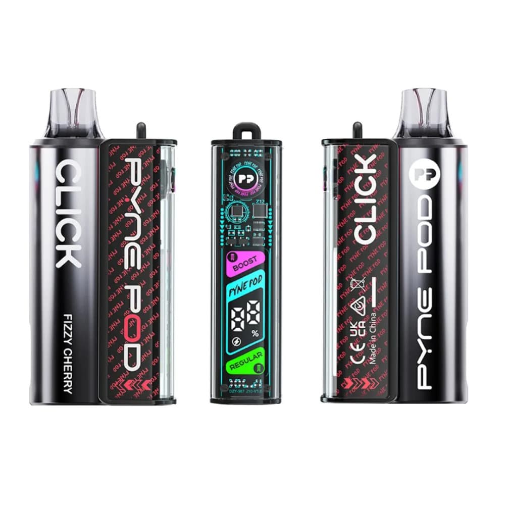  Fizzy Cherry Pyne Pod Click 10k Vape Kit Box of 5