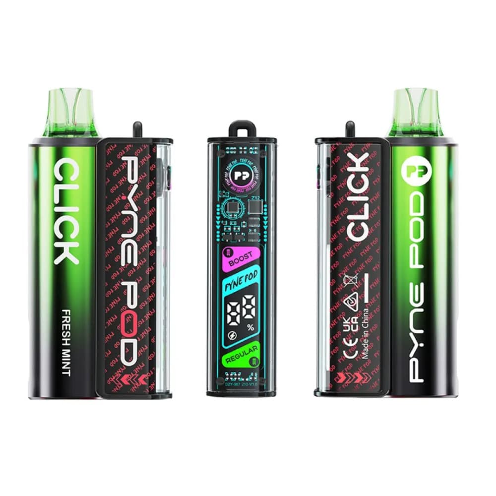  Fresh Mint Pyne Pod Click 10k Vape Kit Box of 5