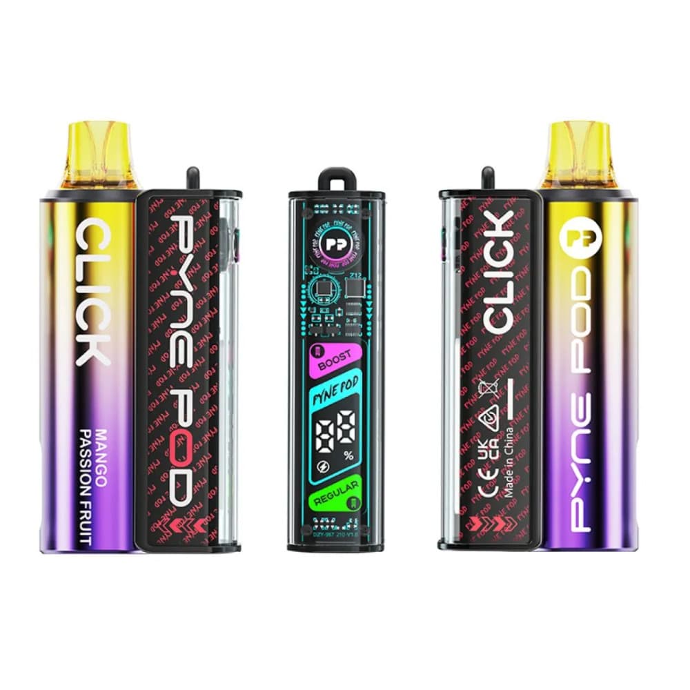  Mango Passion Fruit Pyne Pod Click 10k Vape Kit Box of 5