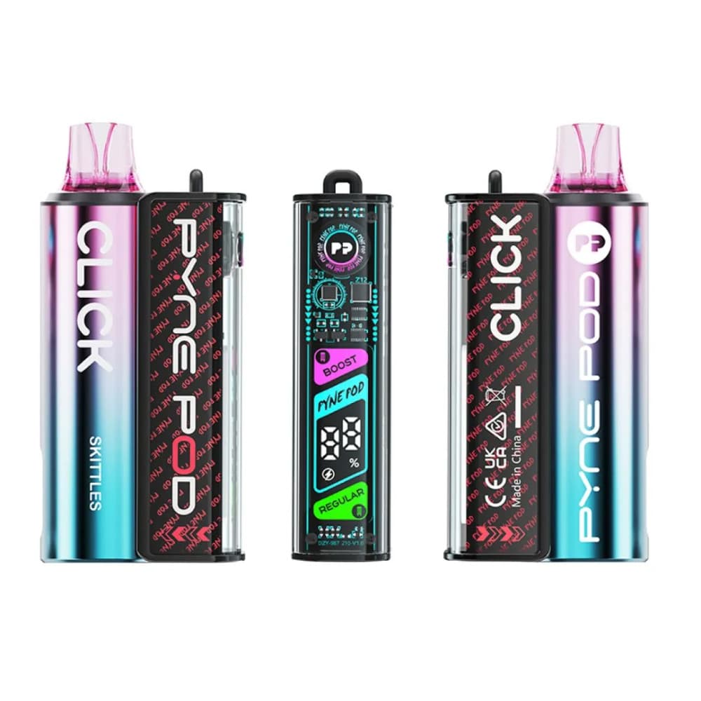  Rainbow Pyne Pod Click 10k Vape Kit Box of 5