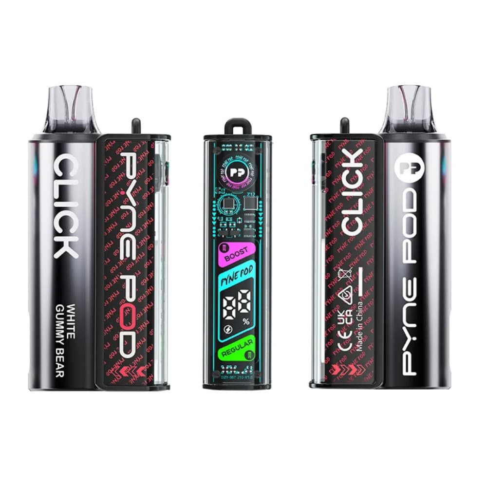  White Gummy Bear Pyne Pod Click 10k Vape Kit Box of 5