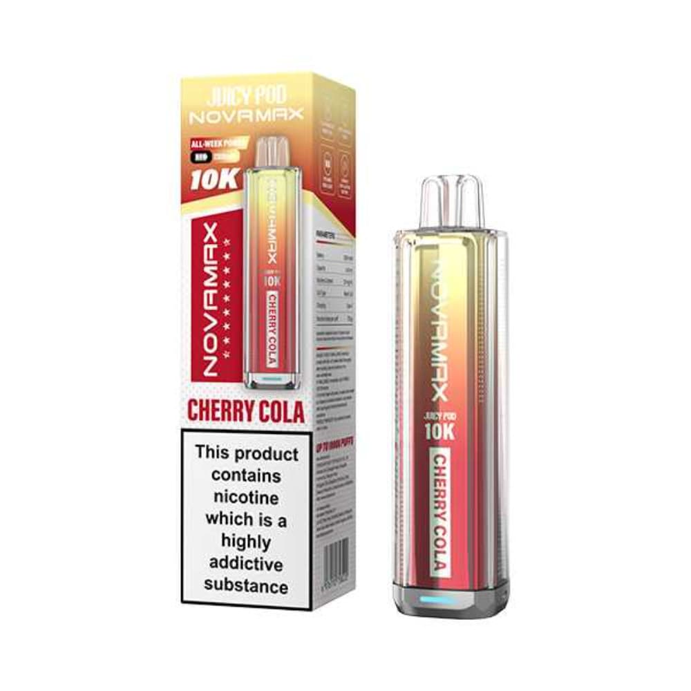  Cherry Cola Juicypod Novamax 10k Vape Kit Box of 5
