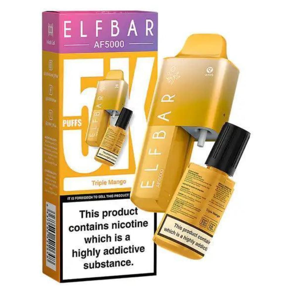  Triple Mango Elf Bar Af5000 Vape Kit Box of 5