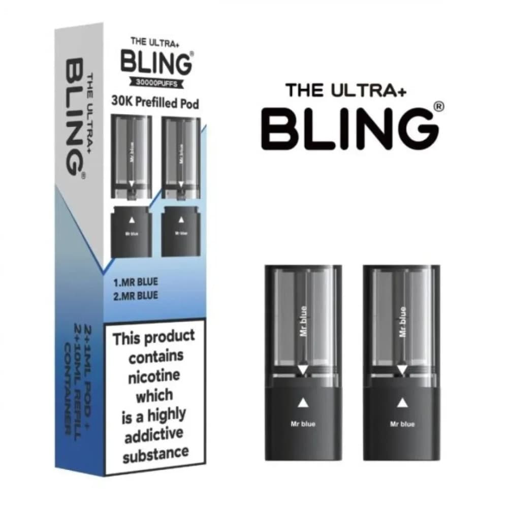  Mr Blue The Crystal Bling Ultra Plus 30k Pods Pack of 5