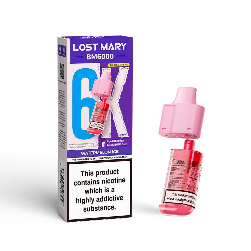 Watermelon Ice Lost Mary Bm6000 Pods Pack of 5