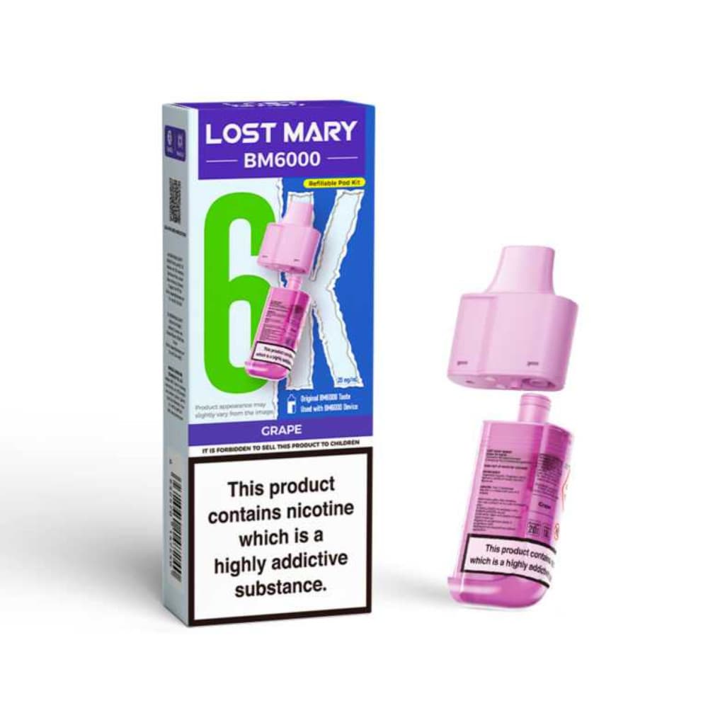  Grape Lost Mary Bm6000 Pods Pack of 5