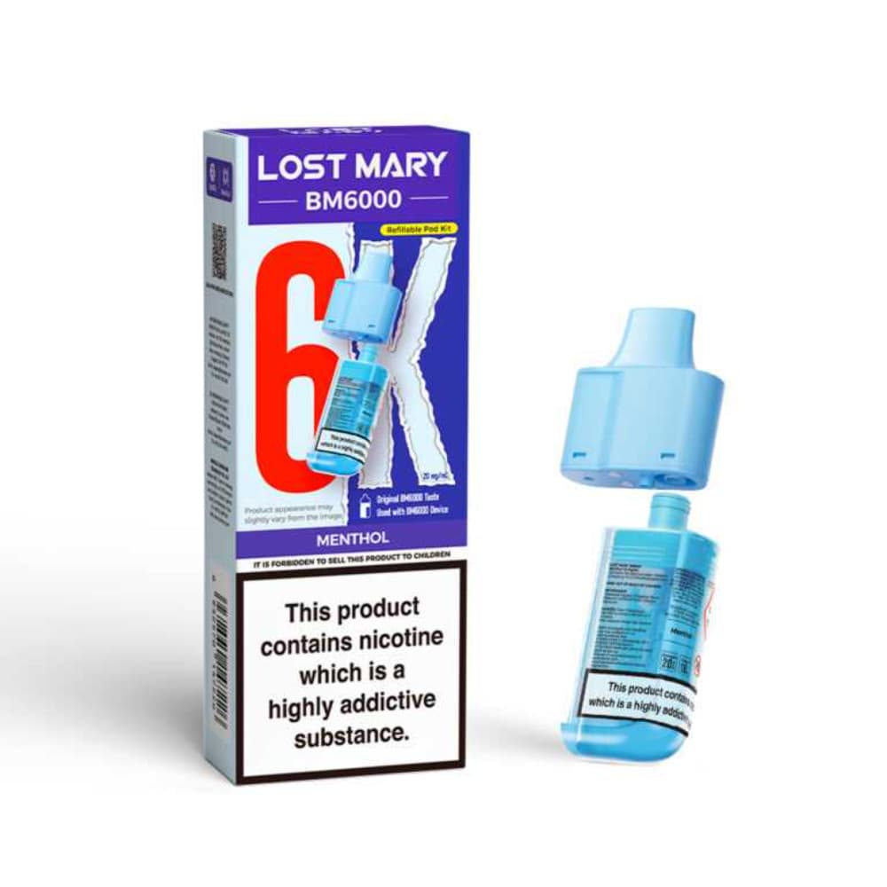  Menthol Lost Mary Bm6000 Pods Pack of 5