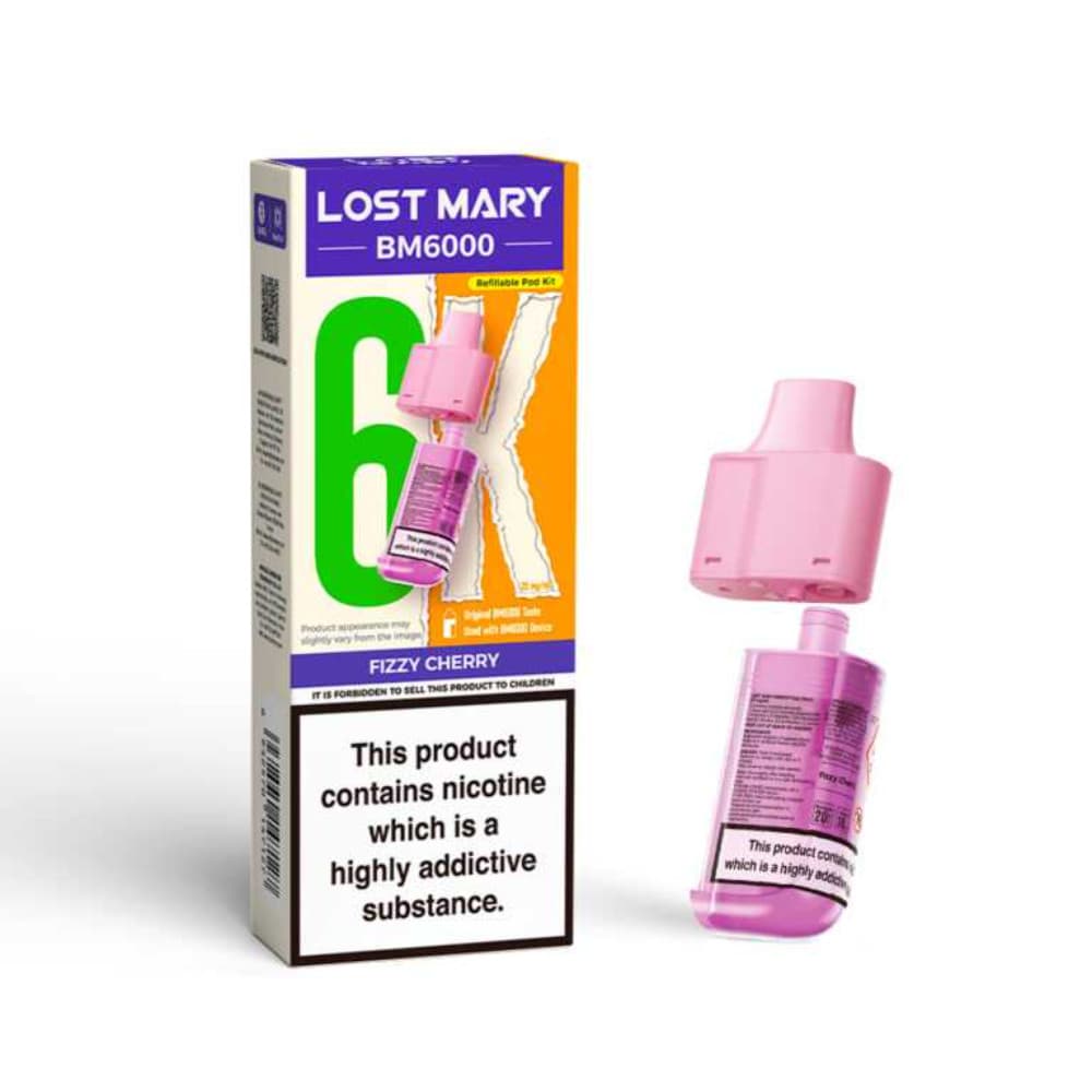  Fizzy Cherry Lost Mary Bm6000 Pods Pack of 5