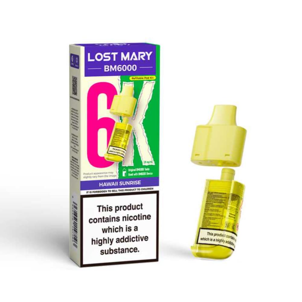  Hawaii Sunrise Lost Mary Bm6000 Pods Pack of 5