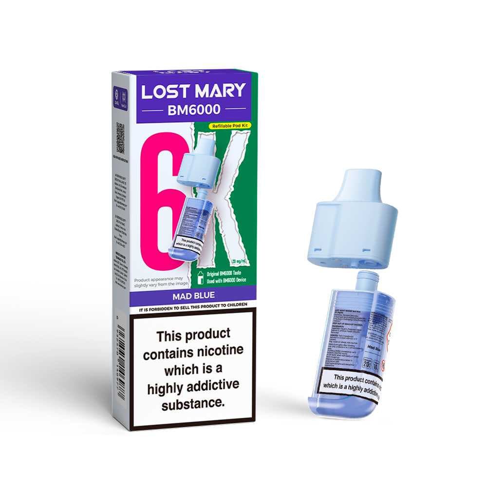  Mad Blue Lost Mary Bm6000 Pods Pack of 5