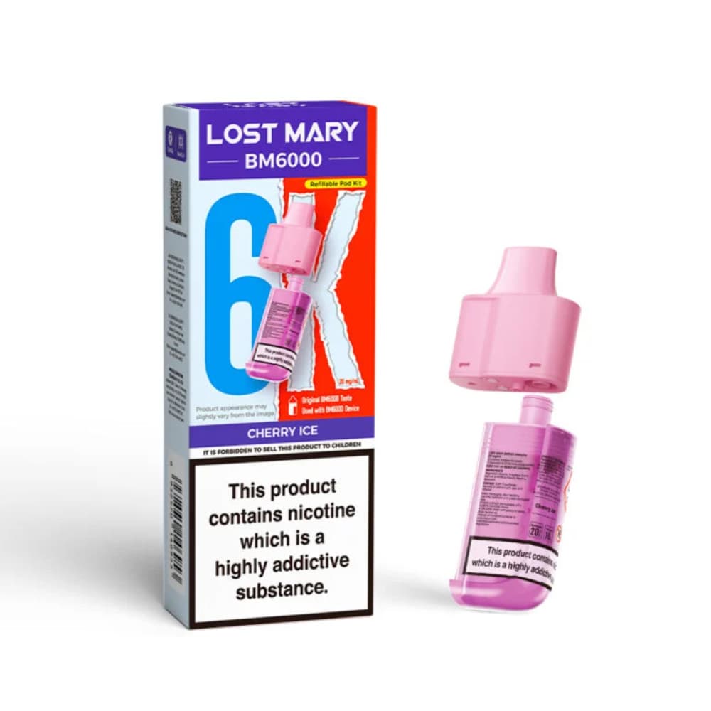  Cherry Ice Lost Mary Bm6000 Pods Pack of 5