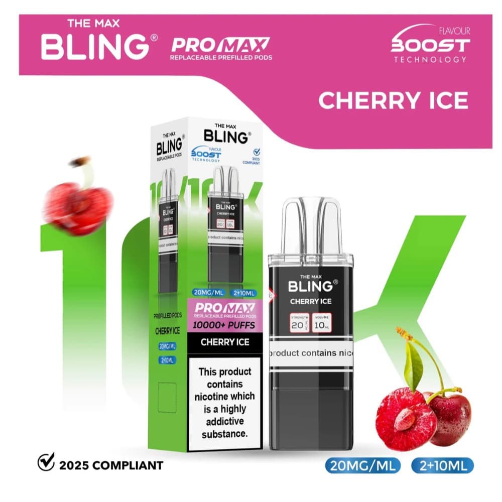  Cherry Ice The Crystal Bling Pro Max 10k Pods Pack of 5