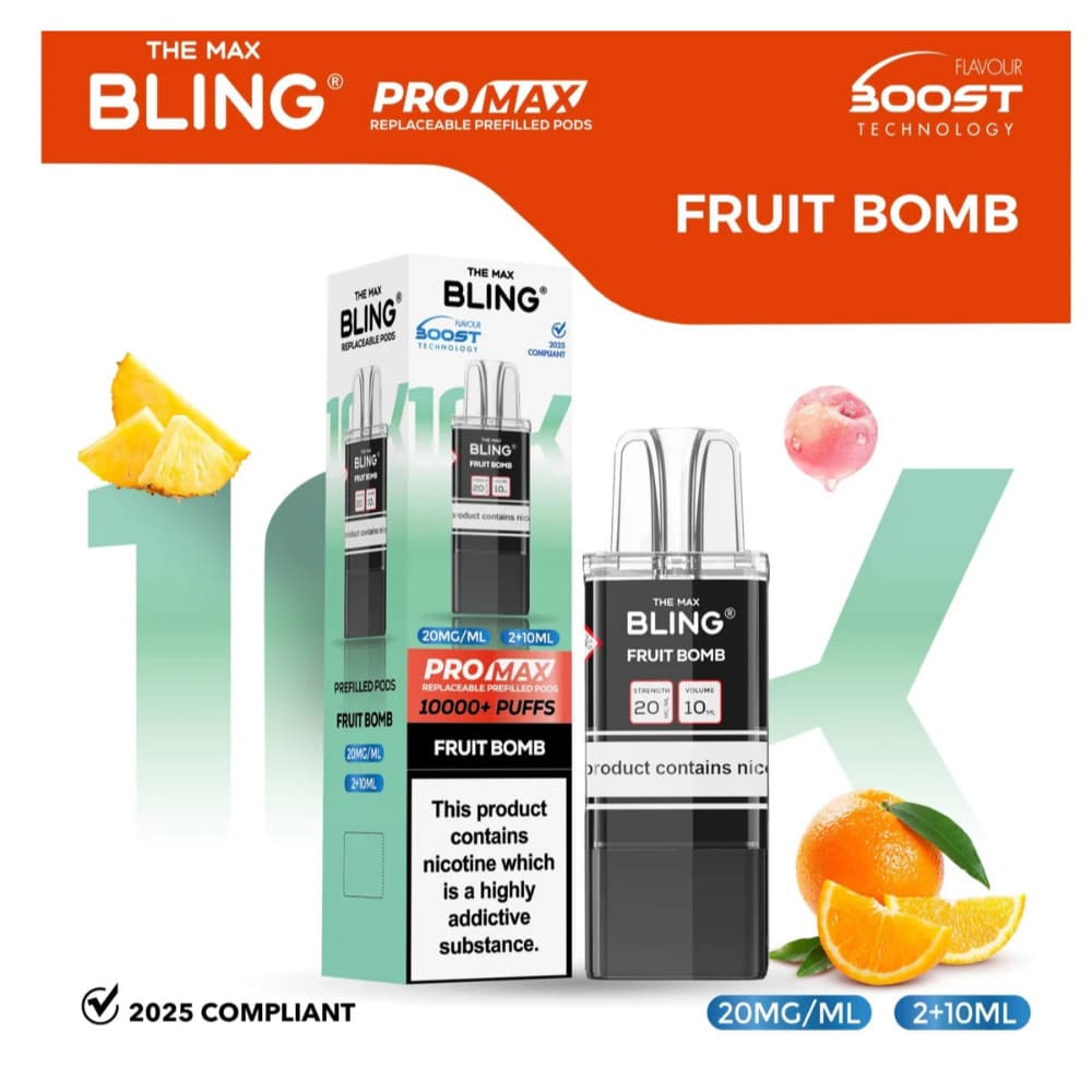  Fruit Bomb The Crystal Bling Pro Max 10k Pods Pack of 5