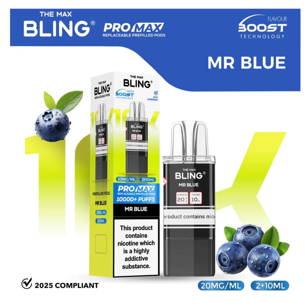  Mr Blue The Crystal Bling Pro Max 10k Pods Pack of 5