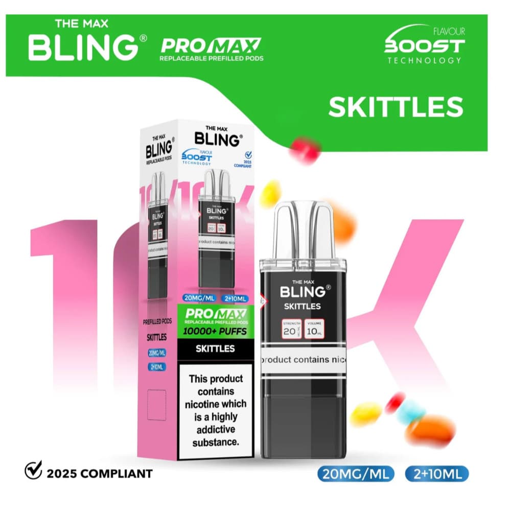  Skittles The Crystal Bling Pro Max 10k Pods Pack of 5