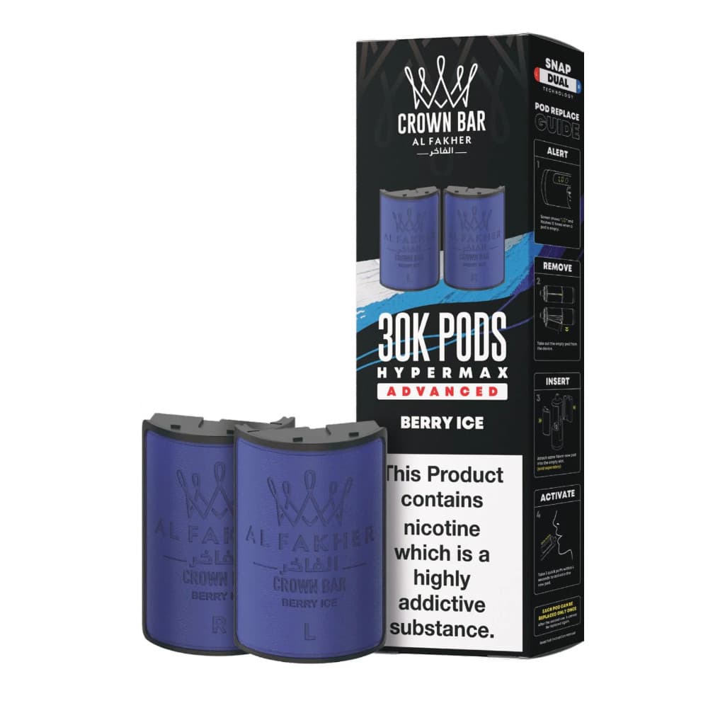  Berry Ice Al Fakher 30k Hypermax Pods Pack of 5