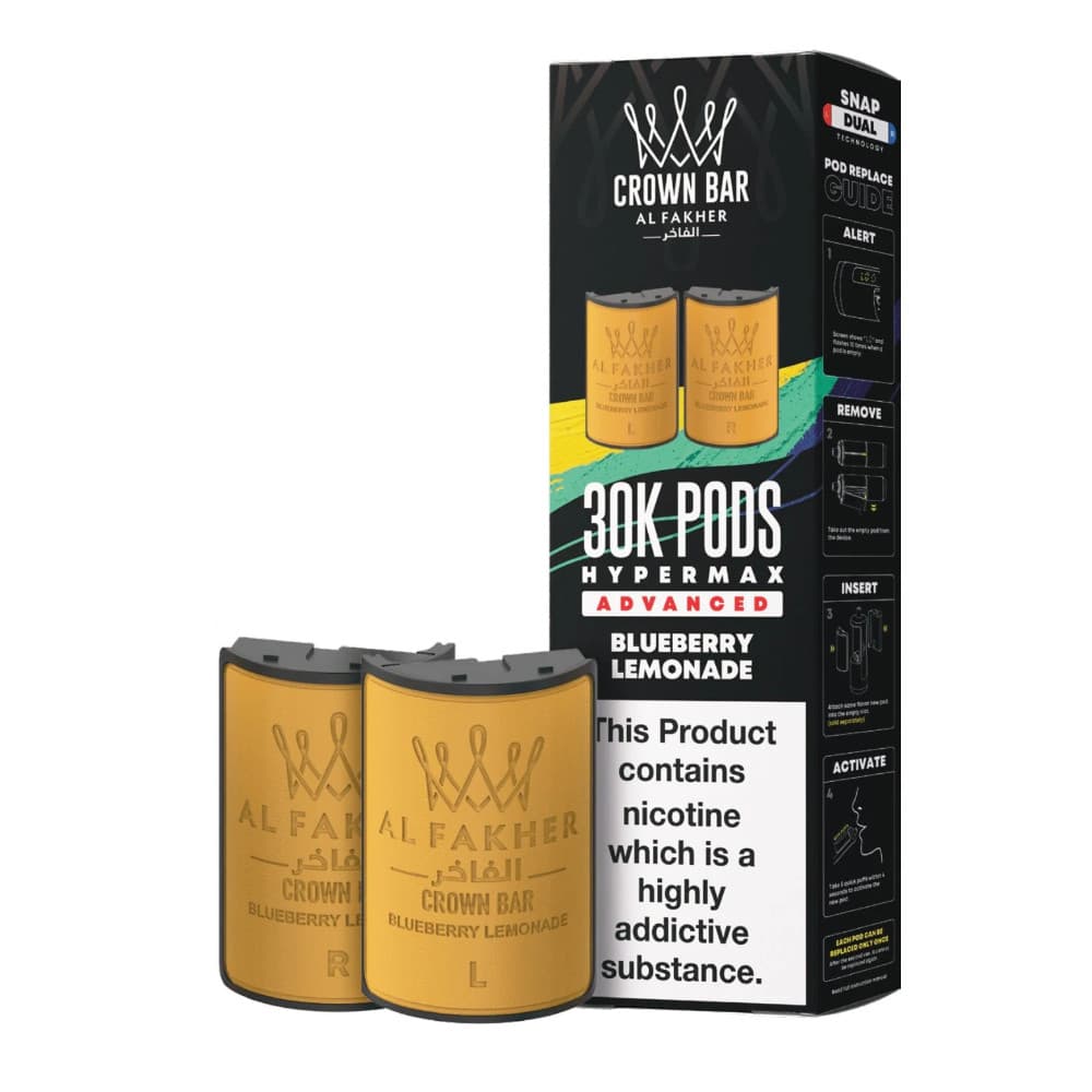  Blueberry Lemonade Al Fakher 30k Hypermax Pods Pack of 5