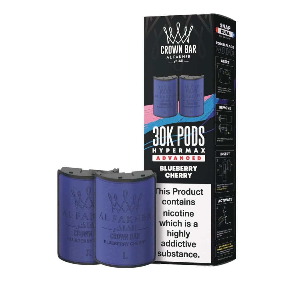  Blueberry Cherry Al Fakher 30k Hypermax Pods Pack of 5