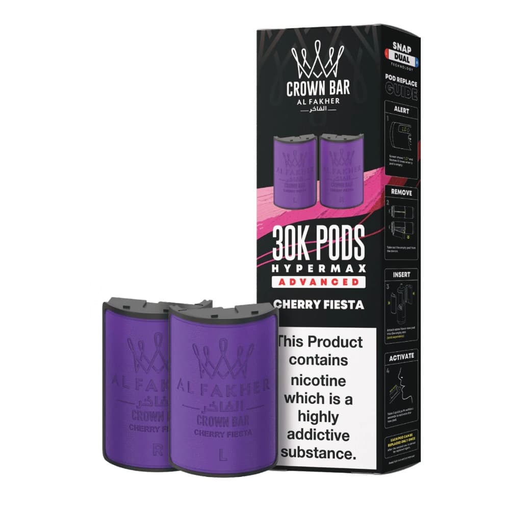  Cherry Fiesta Al Fakher 30k Hypermax Pods Pack of 5