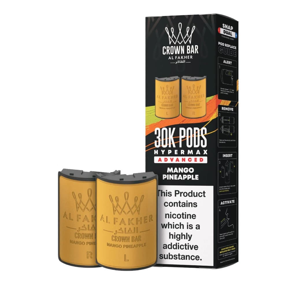  Mango Pineapple Al Fakher 30k Hypermax Pods Pack of 5