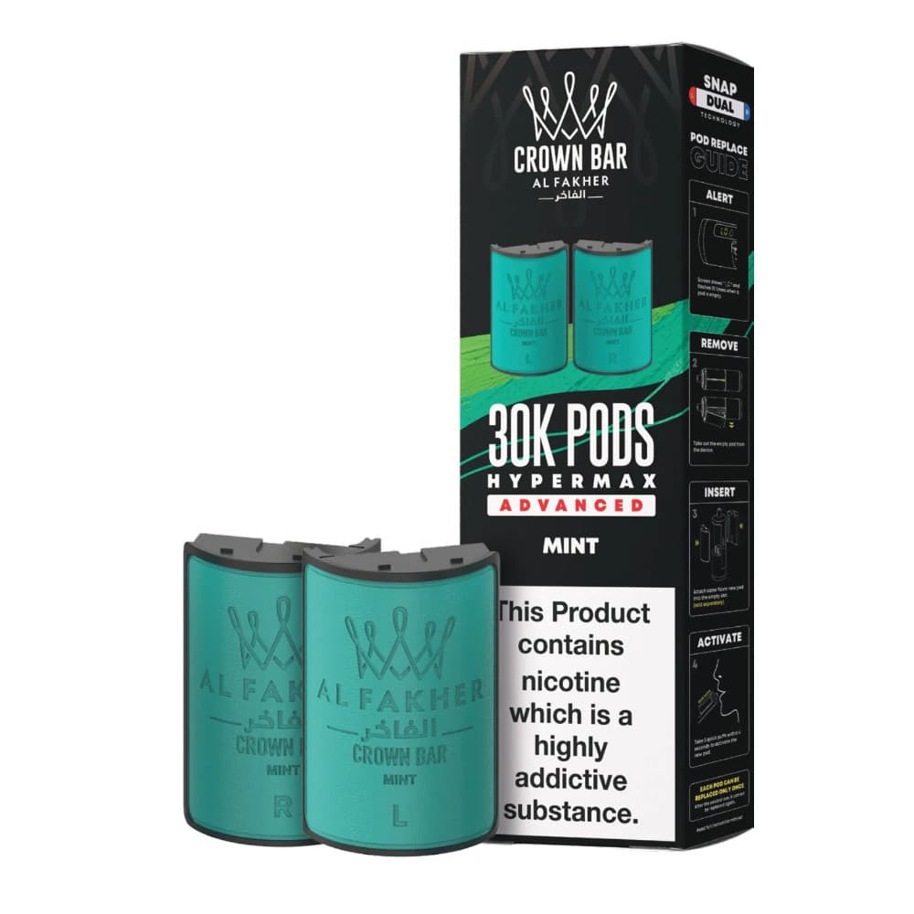  Mint Al Fakher 30k Hypermax Pods Pack of 5